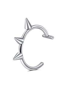 CIZME 1 pieza Anillo de labio falso de acero inoxidable de moda, adecuado para la decoración diaria de las mujeres, sin necesidad de perforación, se puede usar como anillo de labio, clip de labio, joyería de piercing falso de labio, anillo de nariz falso, clip de nariz, clip de cartílago de oreja, clip de cartílago de oreja - Anillo de labio falso - Ver 17