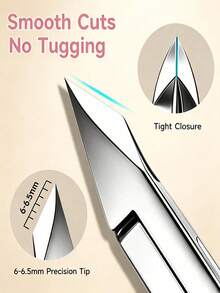 UR SUGAR 1Pc Cuticle Care Tool, Stainless Steel Dead Skin Nipper, Hand & Feet Cuticle Trimming Cutter, Manicure Pedicure Nail Tool For Salon & Home DIY Use - Silver - View 2