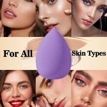 33 Pcs Total Makeup Tool Kit, Including 18 Pcs Purple Rose‑Gold Tri‑Color Makeup Brushes And 15 Pcs Makeup Accessories. Flower Pearl Hair Claw Clip Included, Large Opening Holds Thick Hair Firmly For Makeup Preparation And Daily Hair Styling - Multicolor - View 5