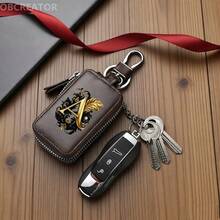 Men's Car Key Bag,Key Protection Cover,Zero Wallet, Metal Hook And,Walletzipper,Retrobagsuitableforcarremote Control,Key Storage Bag,Gift To Boyfriend - Multicolor - View 12