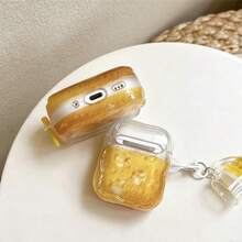 Creative Realistic Ice Beer Earphone Case Funny 3D Ice Cube Wave Transparent Soft Shell Fun Mini Beer Cup Pendant Personalized Earphone Cover Compatible With Apple 1st/2nd/4th Gen Pro/Pro 2 Compatible With Apple Pro 3 Compatible With Apple 3rd Gen And Other Models Earphone Protective Case, Perfect For Daily Use Suitable As Couples Women, It's An Excellent Gift For Friends, Family, Couples Or Even Yourself, Perfect As A Birthday Gift For Your Partner - Yellow - View 8