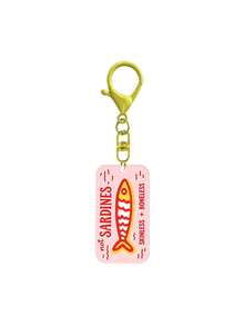 Cartoon Sardines Acrylic Keychain, Bag Charm, Backpack Pendant, Personalized Accessory, Suitable For Students, Girls, Young People, Perfect For Birthday, Party, Holiday Gifts, Decorate Keys, Backpacks, Shoulder Bags, Commute, Travel, Outfit Accent, Multi-Color Retro Fun Rotating Buckle Creative Accessory Small Gift - Multicolor - View 15