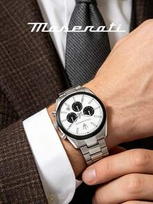 Jam Tangan Pria Maserati Automatic Skeleton dengan Casing Emas Mawar dan Tali Kulit Buaya Biru Tua, Jam Tangan Bisnis R8821139001 - JAM TANGAN - View 6