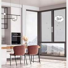PP Nano Mesh Mosquito Window Screen, Upgraded Dense Double-Stitched, No-Drill Self-Adhesive Strip, Self-Install Window Mosquito Protection For Home - Edged Style - View 9