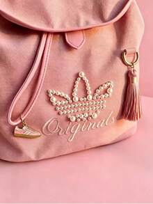 Adidas New W FLUFFY BP Versatile Backpack Dimensions: Approx. 26*20*12cm - Pink - View 10