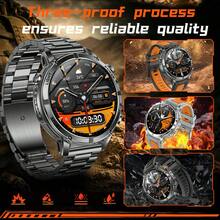 GAWSUG Rugged Smartwatch 1.7" HD 1400mAh Battery LED Flashlight Bluetooth Call Health Monitor IP68 Tactical Watch For Men Women - View 3