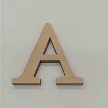 6 Inch Wooden Letters, Unfinished Wooden Letters, Suitable For Wall Decor, Freestanding Decorative Letters, Sliced Sign Decor, Ideal For Crafts, Home Party Projects, Birthday, Graduation And Other Best Gifts - 1PC - View 6