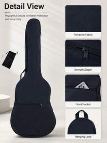 Multi-Size Multi Functional Guitar Carrying Bag, Padded Internal Acoustic Guitar Carrying Case, Suitable For Various Sizes With Lightweight Padded Guitar Backpacks, Protecting Instrument Guitar Bags And Boxes, Instrument Guitar Bags And Boxes - Multicolor - View 11