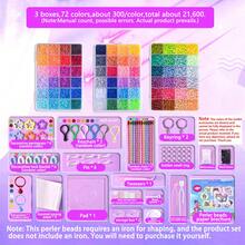48/72/96/120 Colors Pearl Bead Set 2.6mm Mini Fused Beads Craft Tool Kit, Multiple Tools Suitable For Beginners Adults Relaxation Art Projects, Handmade Decorations Indoor Decor Fused Bead Materials - Perler Bead Set - View 12