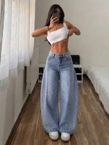 Women Jeans - Light Blue - View 3