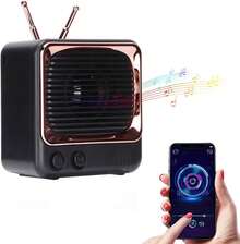 Altavoz inalámbrico portátil estilo TV retro, Bluetooth 5.0, 3 W y autonomía indicada de 8 a 9 horas - Blanco - Ver 11
