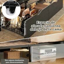 Bed Frames - Dark Grey - View 4
