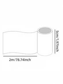 DANKUN 2M/Roll 100cm Romantic Floral Wide PET Tape Sticker Roll Crystal, 1200dpi High Definition Transparent Washi Tape, Suitable For Scrapbooking, Junk Journal, Planner, Stationery, DIY Handmade Decoration - Scrapbooking Sticker - View 3