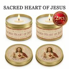 EVODUCK Sacred Heart Of Jesus Religious Candle Gift Box Set, Catholic Christian Prayer Tin Candle With 7 Day Scripture Reflection Guide, Jesus Christ Decor For Bedside Nightstand Living Room, Advent Christmas Get Well Gift For Dad Grandpa Husband Priest - Religious Candle - View 14