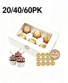 Pastry Packaging Boxes - White - View 7