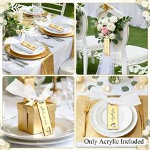 Heart Gold Acrylic Gift Tags, Hanging Name Tags For Wedding Favor, Party, Baby Shower,Engraving Sublimation Acrylic Hang Tags - Default - View 6