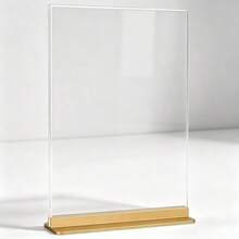 1pc Transparent Acrylic Nail Color Card Display Stand With Base, Desktop Nail Display Rack, Nail Salon Nail Art Sample Display Board - Multicolor - View 9