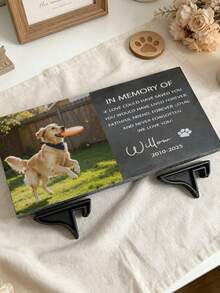 Personalized Pet Memorial, Customized Pet Memorial Stone, Pet Tombstone With Photo, Pet Tombstone, Pet Memorial Gift, Dog Sympathy Gift - Multicolor - View 5