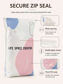 Pump-Free 3D Vacuum Storage Bag, 80% Compression Rate, Extra Large Capacity, 3D Roll-Up Vacuum Sealed Bag, Upgraded Large Capacity Compression Storage Bag, Suitable For Bedding, Clothing, Blankets, Giant Bedding, Travel Storage Cubes - Multicolor - View 6