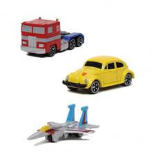 Simba JadaToys Transformers Mini Vehicle 3 Packs, ,  & Starscream Diecast Alloy Car Models, Collectible Display Set - Multicolor - View 3