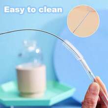 5PCS Cup Straw Cleaning Brush, Reusable Straw Cleaner Fits 40/30/20 Oz Tumblers, 10mm Diameter Pipe Cleaner Suitable For Water Bottles And Straws - A - View 4