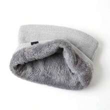 1pc Thick Double-Layer Stretch Thermal Neck Warmer, Outdoor Cycling Skiing Running Protective Mask - Multicolor - View 3