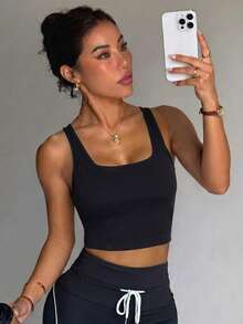 Women Sports Tees & Tanks - Black - View 3