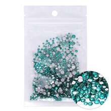 80+ Colors Silver Base Non-Hotfix Mixed Size SS3-SS20 1440pcs High Quality Handmade Rhinestones, Suitable For Wedding Dress Accessories And Other Applications - Silver Base, Mixed Sizes - View 37