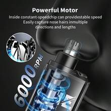 Rechargeable Ear & Nose Hair Trimmer, Eyebrow & Facial Hair Trimmer, Unisex USB Electric, Father's Day Gift - Multicolor - View 5