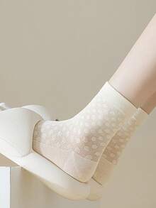 7 Pairs Women's Summer Thin Mesh Mid-Calf Socks, Seamless 2026 New Hot-Selling Short Socks - Multicolor - View 6