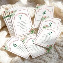 25pcs Christmas Scripture Advent Calendar Cards, Christian Christmas Countdown Bible Verse Cards, 25 Days Of Christmas Advent Scripture Cards - Holiday Gifts For Friends And Family - A - View 7