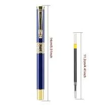 A Luxurious Blue-Headed Metal Ballpoint Pen/Fashionable Hollow-Carved Executive Signature Pen/Smooth Writing/Suitable For Office Gift Pens/Suitable For Both Men And Women/High-End Gift For Professionals - Pen - View 7