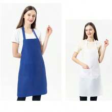 1/5/10PCS Solid-Color Apron, Kitchen Work Clothes Apron, Men's And Women's Dining Set - Multicolor - View 4