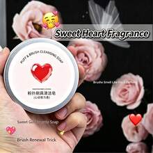 Makeup Brush & Sponge Cleaning Soap, Portable Makeup Sponge & Powder Puff Cleaner, Handmade Essential Oil Soap - Multicolor - View 5