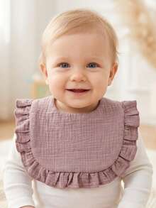 4PCS/8PCS Girls Autumn Cute Candy Color Baby Bibs, Soft Skin-Friendly Princess Baby Drool Bib Set, Suitable For Daily All-Season Use - Multicolor - View 10