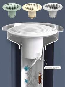 Floor Drain Deodorizer, Anti-Odor Floor Drain Backflow Preventer, Sink Strainer, Bathroom Floor Drain Deodorizer, Anti-Insect Deodorizer, Automatic Drainage, Suitable For Bathroom, Kitchen, Balcony, Toilet, Hotel (Non-Universal Model). - Multicolor - View 3