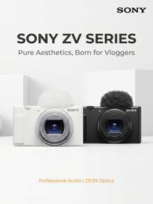Sony Kamera Digital ZV-1 II: Kamera Saku Vlog Generasi Baru dengan Video 4K, Sudut Ultra Lebar, Bukaan Besar, dan Pemotretan yang Menghaluskan Kulit. - View 1