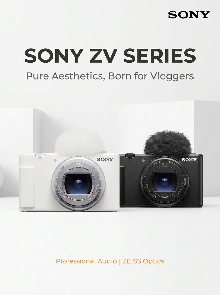 Sony Kamera Digital ZV-1 II: Kamera Saku Vlog Generasi Baru dengan Video 4K, Sudut Ultra Lebar, Bukaan Besar, dan Pemotretan yang Menghaluskan Kulit. - View 1