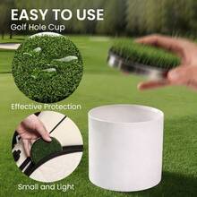 FINGER TEN Golf Hole Cup Putting Green 1 Pack, 3.94 Inch Putting Green Hole Cups With Heavy-Duty Metal Base For Backyard Practice And Home Simulated Lawn - Green - View 6