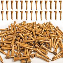 FINGER TEN Wooden Golf Tees Birch From Western 38mm 30 Pack, More Durable & Stronger Low Tees For Long Lasting Use & Par 3s - Brown - View 8