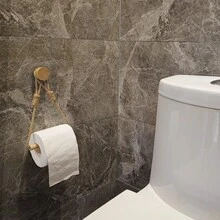 1/2pcs Rope Paper Towel Holder, Solid Wood Woven Towel Rack, Face Towel Storage Rack, No-Drill Creative Toilet Paper Holder, Elegant Practical Bathroom Toilet Paper Rack, Bathroom Accessories - Apricot - View 7