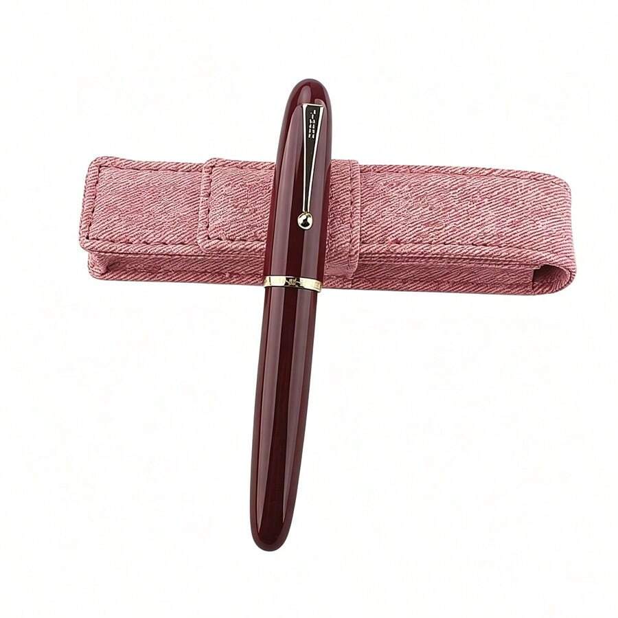 Bút máy Jinhao 9019 Demonstrator thân acrylic trong suốt, ngòi F, kèm túi đựng bút bằng vải đỏ, quà tặng viết văn phòng - 9019 - Xem 1