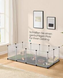 Kleintiergehege Mit Bodenplatten 125 X 63 X 42 Cm - A - View 2