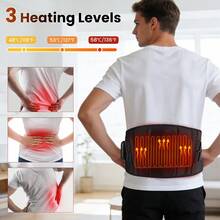 Wireless Heating Massage Pad, Wearable Waist Massager With 3 Heating Levels And 3 Vibration Modes, One-Button Operation For Easy Switching, USB Rechargeable Portable Wireless Design, 2000mAh Battery Capacity - Multicolor - View 9