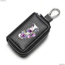 White Flowerdouble-Layerkeybagwithincreased Capacity,Men's PUconvenientkeystorage Bag,Keychain,Suitableforkeystorageandorganization,An Interestinggift - Multicolor - View 17