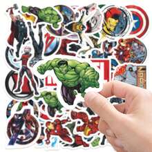 asmodee 50pcs Avengers Marvel Graffiti Stickers Waterproof Decals For Fridge Luggage DIY Holiday Gift - Multicolor - View 2
