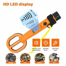 Underwater Metal Locator Sound Vibration Reminder Handheld Portable Underwater Metal Detector High Sensitivity For Lake Seabed - Orange - View 7