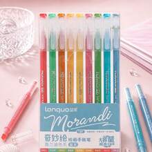 9-Color Neutral Pen Set, Large Capacity Creative Notebook Pen Set, 0.6mm Fine Tip, Smooth Writing, Suitable For Journaling, Note-Taking, Drawing, DIY Crafts And Art Supplies, Back To School, Independence Day Gift - Multicolor - View 14