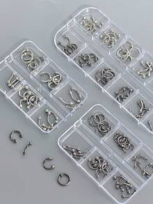 1 Box/12 Compartments Punk Metal Spikes & Chains Nail Art Decoration Set - Gothic Style DIY Nail Art Accessories Nail Supplies Nail Decorations Nail Rhinestones - Multicolor - View 5