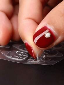 30pcs Breathable Double-Sided Adhesive Stickers, Suitable For Nail Jelly Glue, DIY Nail Stickers, Nail Art Tools - Clear - View 5